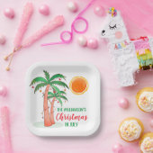 Weihnachten im Juli Party Personalisiert Pappteller (Party)