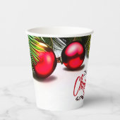 Weihnachten im Juli Party Sommer Tropenpalme Pappbecher (Vorderseite)