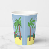 Weihnachten im Juli Party Square Paper Coaste Pappbecher (Rechts)