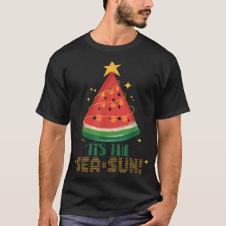Weihnachten Im Juli Party T-Shirt Wassermelone Wei