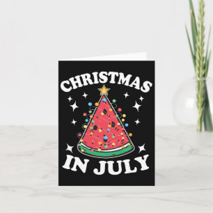 Weihnachten Im Juli Party Wassermelone Weihnachtsb Karte