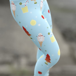 Weihnachten im Juli Pattern Niedlich Sky Blue Summ Leggings