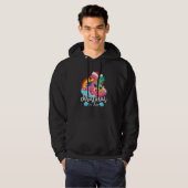 Weihnachten im Juli Pink Flamingo Hawaiian Summer Hoodie (Vorne ganz)