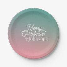 Weihnachten im Juli Pink Green Ombre Party