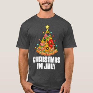 Weihnachten im Juli Pizza Xmas Tree Beach Summer V T-Shirt