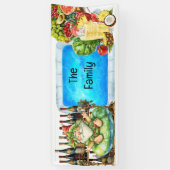 Weihnachten im Juli Pool Party Banner (Vertikal)