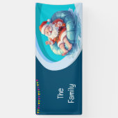 Weihnachten im Juli Pool Party Banner (Vertikal)