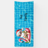 Weihnachten im Juli Pool Party Banner (Vertikal)