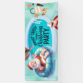 Weihnachten im Juli Pool Party Banner (Vertikal)