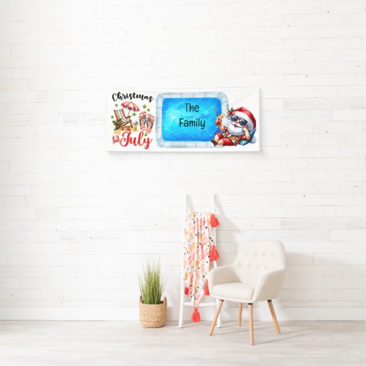 Weihnachten im Juli Pool Party Banner (Insitu)