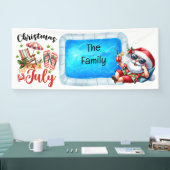 Weihnachten im Juli Pool Party Banner (Messe)