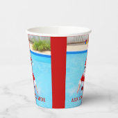 Weihnachten im Juli Pool-Party Pappbecher (Links)