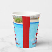 Weihnachten im Juli Pool-Party Pappbecher (Rechts)