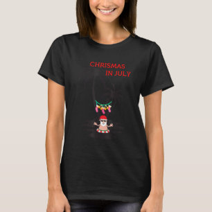Weihnachten im Juli Pool Party Sommer für Familien T-Shirt