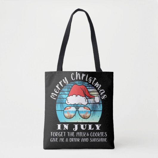 Weihnachten im Juli Pool Party Weihnachtsgetränk Tasche (Vorderseite)