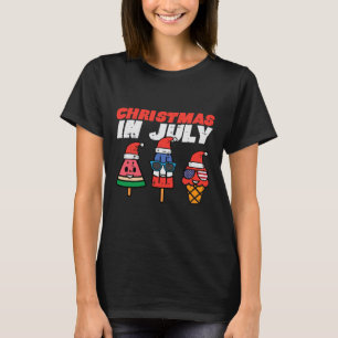 Weihnachten im Juli Popsicles Eis Kleinkind Kinder T-Shirt