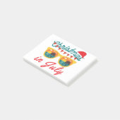 Weihnachten im Juli Post-it Klebezettel (angewinkelt)