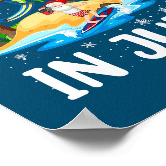 Weihnachten im Juli Poster (Ecke)