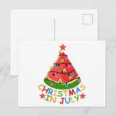 WEIHNACHTEN IM JULI POSTKARTE (Vorne/Hinten)