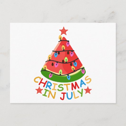 WEIHNACHTEN IM JULI POSTKARTE (Vorderseite)