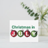 Weihnachten im Juli Postkarte (Stehend Vorderseite)