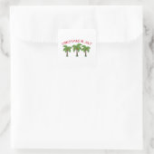 Weihnachten im Juli Quadratischer Aufkleber (Tasche)