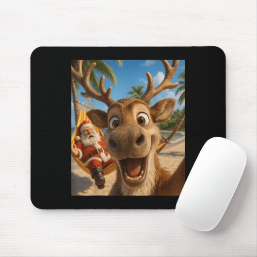 Weihnachten im Juli - Rentier Selfie Santa Boys Ki Mousepad (Mit Mouse)