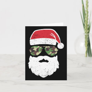Weihnachten im Juli Retro Vintage Camouflage Chris Karte
