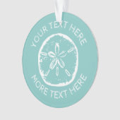 Weihnachten im Juli Sand-Dollar-Foto Ornament (Vorderseite)