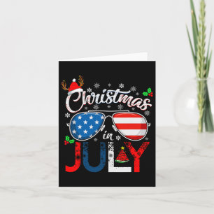 Weihnachten im Juli Santa American 4. Juli Chris Karte