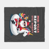Weihnachten im Juli Santa auf Einhorn Pool Float S Fleecedecke (Vorderseite (Horizontal))