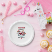 Weihnachten im Juli Santa auf Einhorn Pool Float S Pappteller (Party)