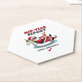 Weihnachten im Juli Santa auf Einhorn Pool Float S Untersetzer (angewinkelt)