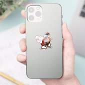 Weihnachten im Juli Santa Aufkleber (Telefon)