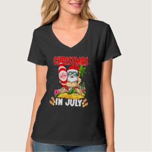 Weihnachten im Juli Santa Claus Beach Sommer 1 T-Shirt
