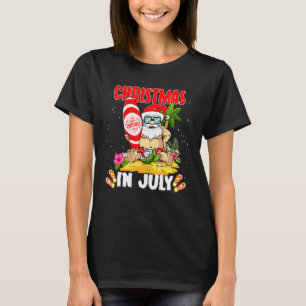 Weihnachten im Juli Santa Claus Beach Sommer 1 T-Shirt