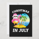 Weihnachten im Juli Santa Flamingo Pool Sommer (Vorderseite)