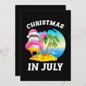 Weihnachten im Juli Santa Flamingo Pool Sommer (Vorne/Hinten)