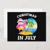 Weihnachten im Juli Santa Flamingo Pool Sommer (Vorne/Hinten)