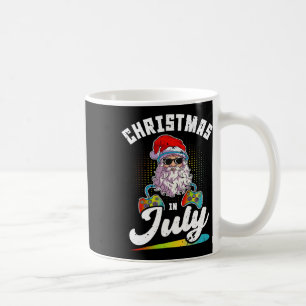 Weihnachten im Juli Santa Gamer Sungles Strand Som Kaffeetasse
