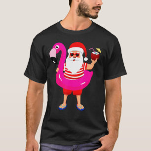 Weihnachten im Juli Santa Hawaii Sonnenbrille Flam T-Shirt