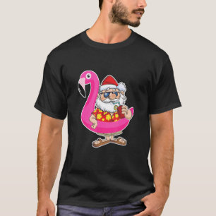 Weihnachten im Juli Santa Hawaii Sonnenbrille Flam T-Shirt