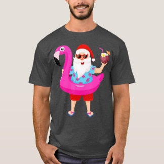 Weihnachten im Juli Santa hawaii Sonnenbrille Flam T-Shirt