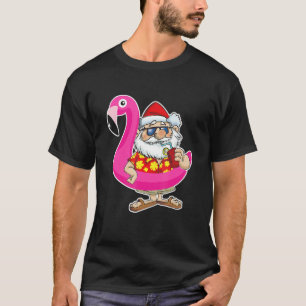 Weihnachten im Juli Santa Hawaii Sonnenbrille Flam T-Shirt