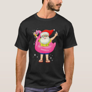 Weihnachten im Juli Santa Hawaii Sonnenbrille Flam T-Shirt