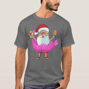 Weihnachten im Juli Santa Hawaii Sonnenbrille Flam T-Shirt