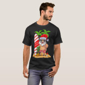 Weihnachten im Juli Santa Hawaii Surfen Sommer Chr T-Shirt (Vorne ganz)