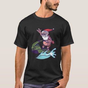 Weihnachten im Juli Santa Hawaiian Jet Ski Summer T-Shirt