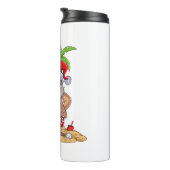 Weihnachten im Juli Santa Hawaiian Sommer Surf Sur Thermosbecher (Nach rechts gedreht)