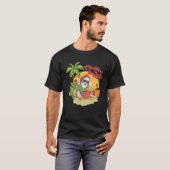 Weihnachten im Juli Santa Hawaiian Summer Beach Va T-Shirt (Vorne ganz)
